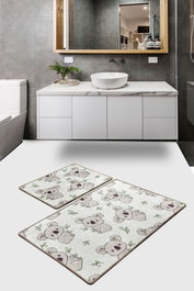 Mijölnir Juego de alfombras de baño Koala - Ecru